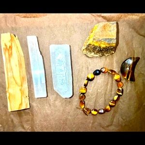 Tigers eye “FOCUS” crystal bundle | spiritual bundle